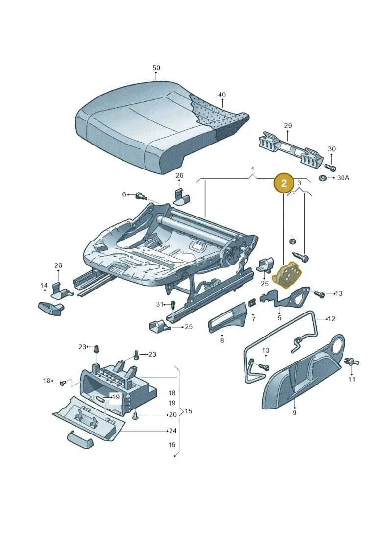 8K0881053 — Skoda Octavia (2017-2020) diagram 632881010, position 2