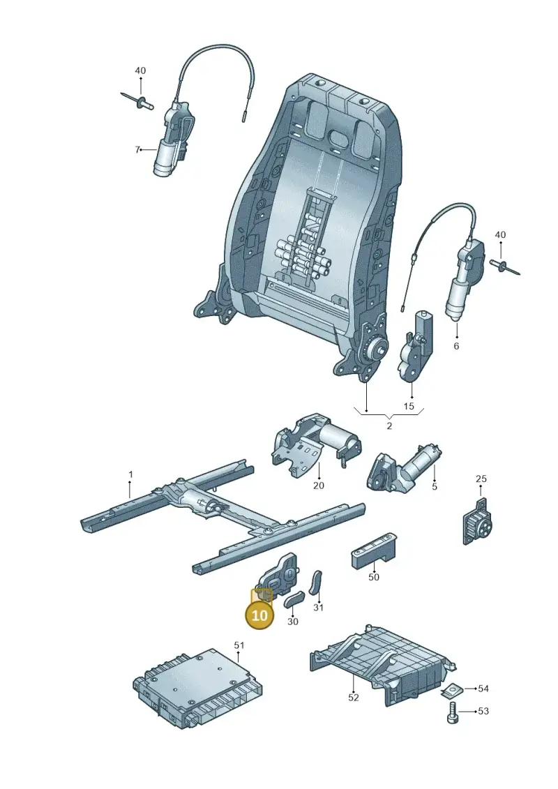 8K0959748B — Skoda Yeti (2013-2017) diagram 419959200, position 10