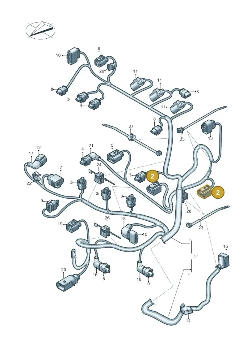 8K0971921 — Skoda Fabia (2021-) diagram 746971150, position 2