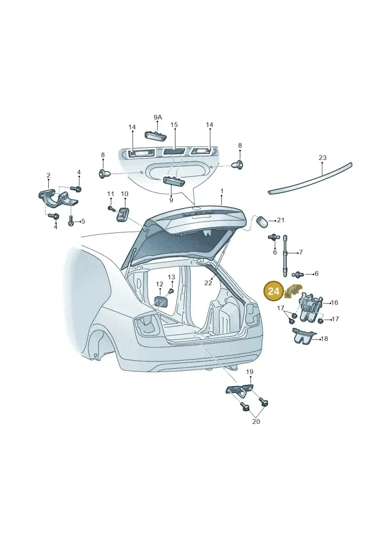 8K9827645 — Skoda Rapid (2012-2022) diagram 740827010, position 24