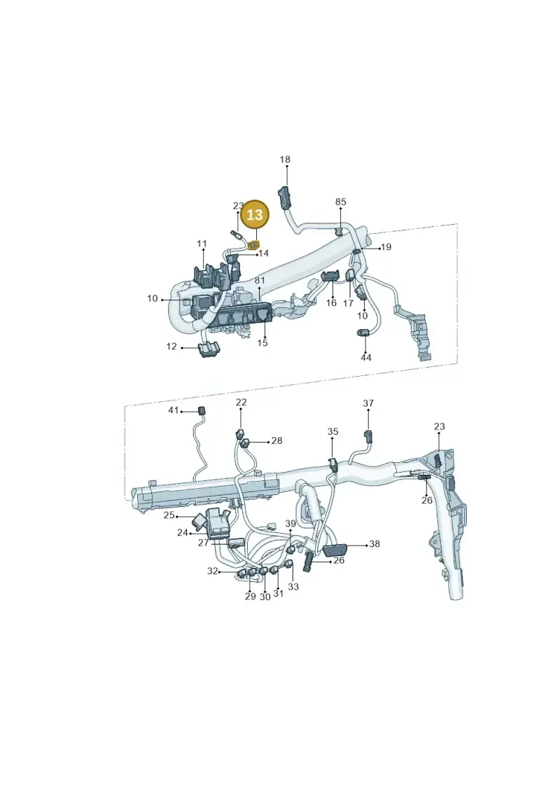 8L0971883 — Skoda Yeti (2013-2017) diagram 767971870, position 13