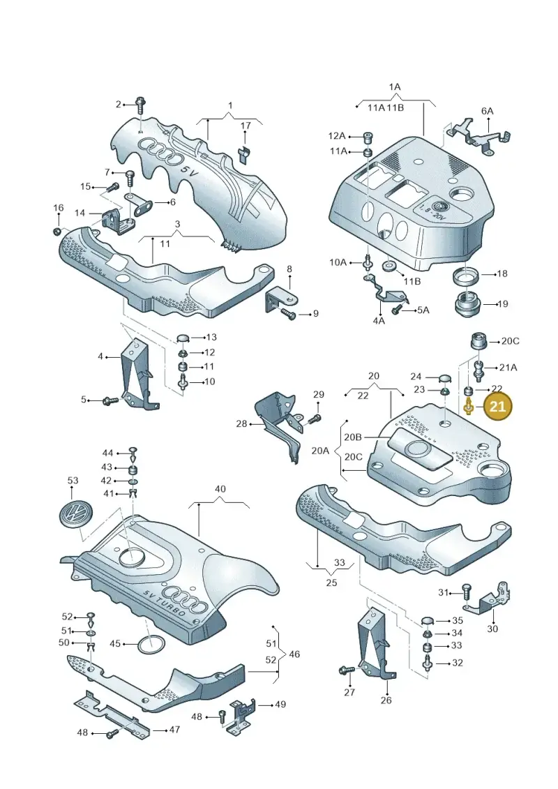 8L9103951 — Skoda OCTAVIA/COMBI/4X4      01> (2000-) diagram 194103700, position 21