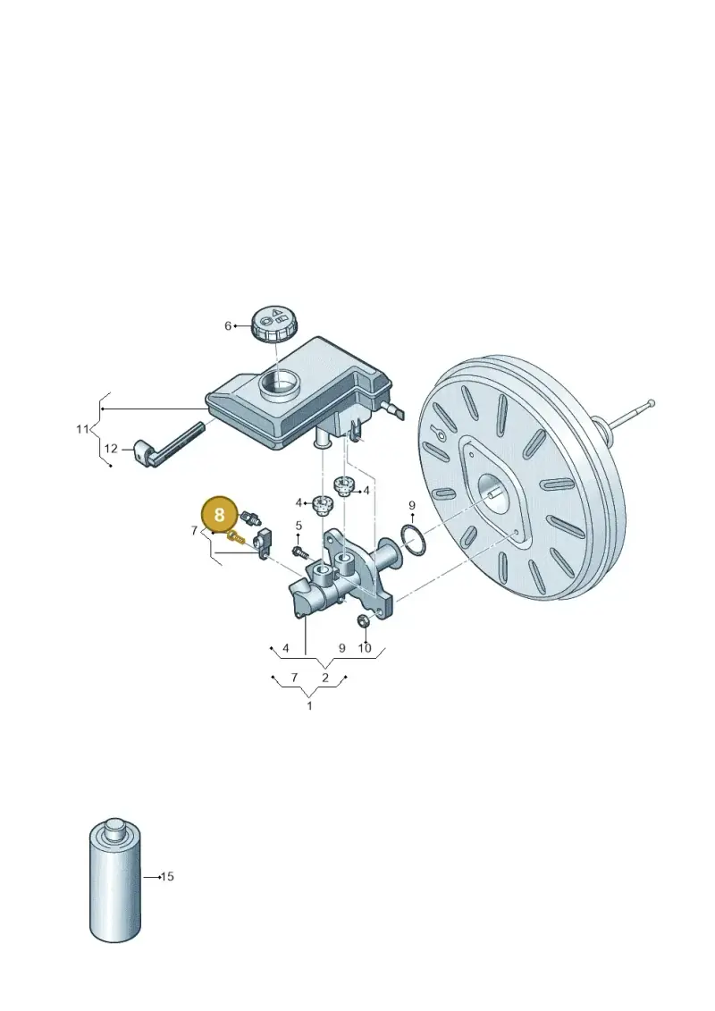 8P0611671 — Skoda Fabia (2021-) diagram 837611000, position 8