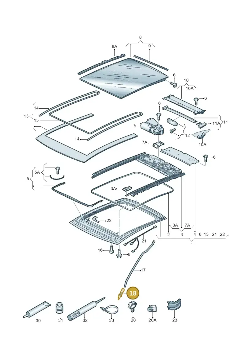 8P3877242 — Skoda Octavia (2017-2020) diagram 753877100, position 18