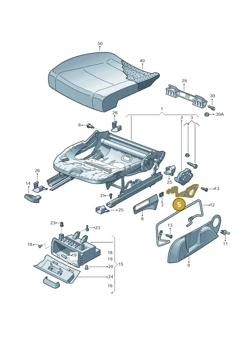 8T0881093 — Skoda Octavia (2017-2020) diagram 632881010, position 5