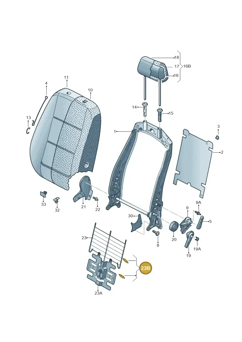 8T0898955 — Skoda Octavia (2017-2020) diagram 753881500, position 23B