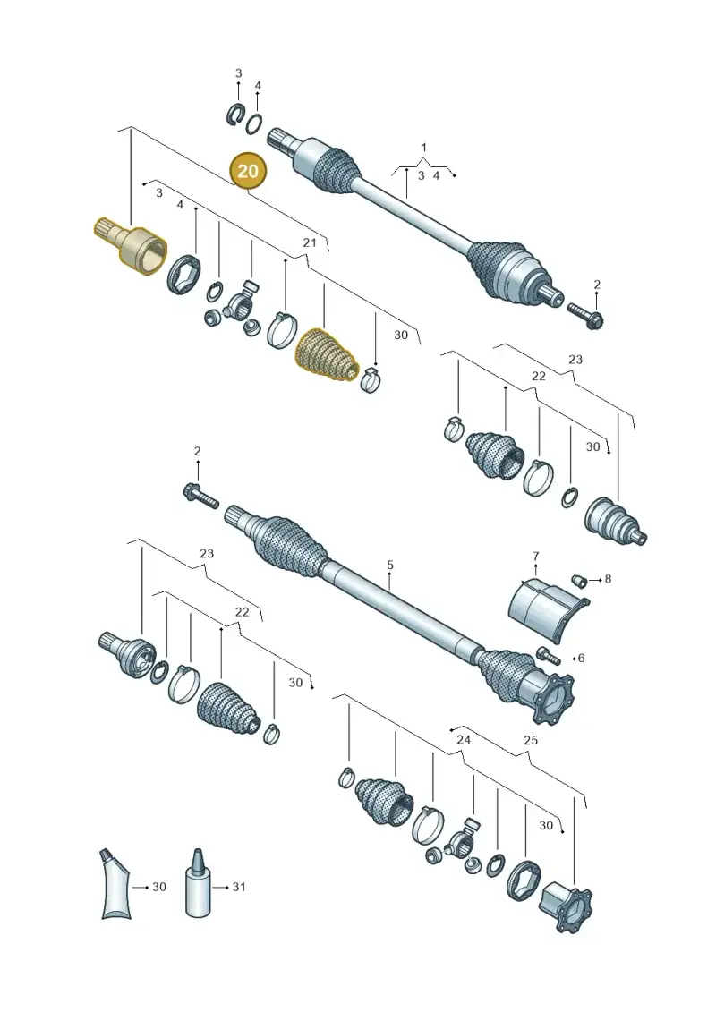 8V0498103A — Skoda Kodiaq (2024-) diagram 827407390, position 20