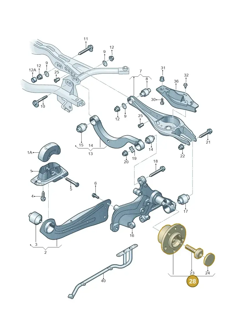 8V0598611 — Skoda Octavia (2012-2017) diagram 745505050, position 28