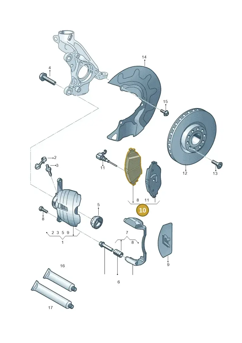 8V0698151C — Skoda Kodiaq (2018-2022) diagram 746615420, position 10