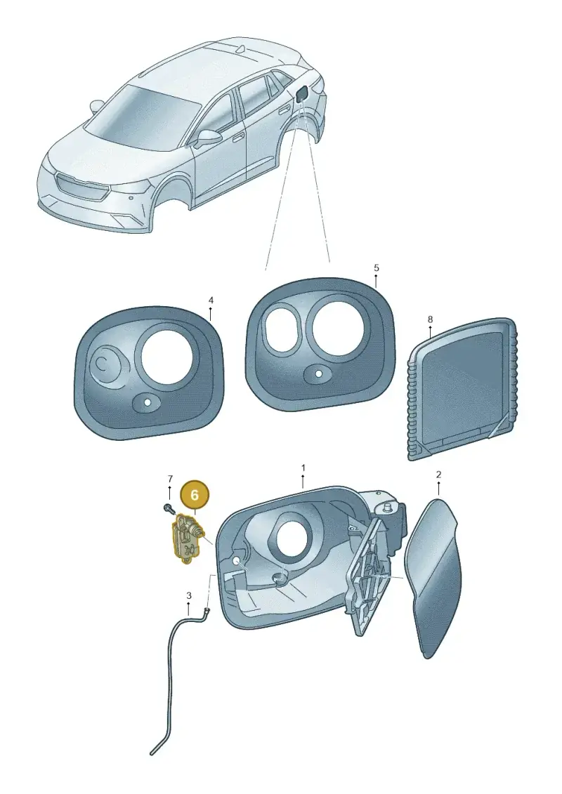 8V0862159B — Skoda Superb Combi (2023-) diagram 3p0809100, position 6