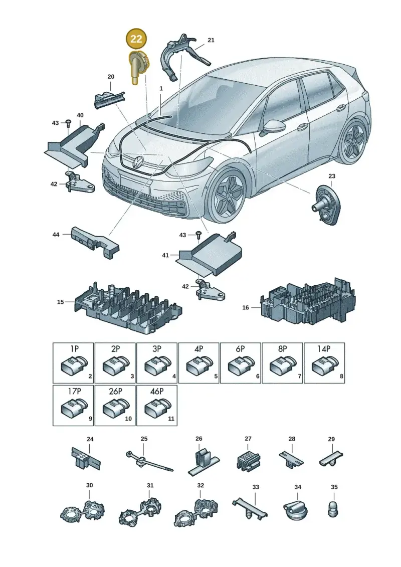 8V0971872 — Skoda Enyaq (2020-) diagram 10a971080, position 22