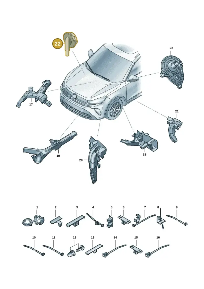 8V0971872 — Skoda Kodiaq (2024-) diagram 57x971801, position 22