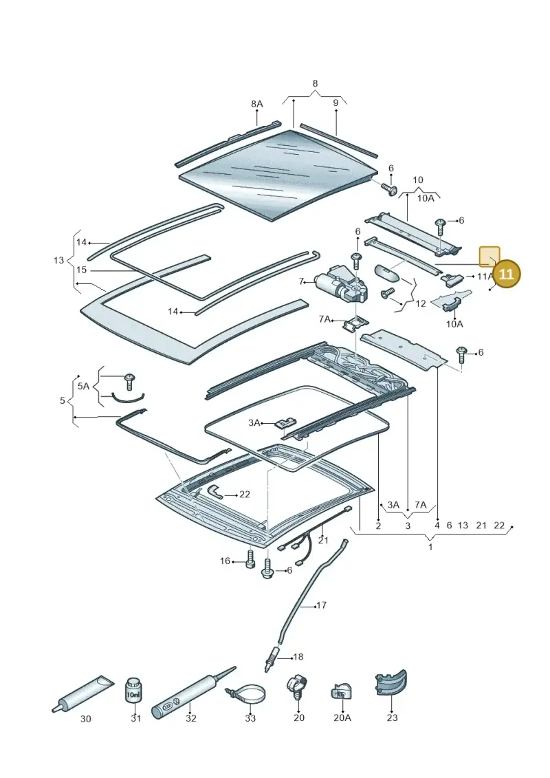 8V3877355B — Skoda Octavia (2017-2020) diagram 753877100, position 11