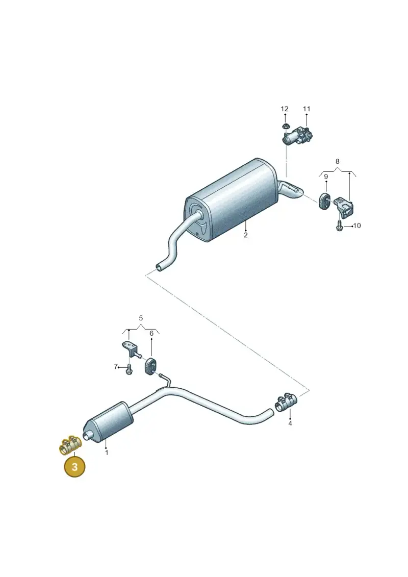 8W0253141B — Skoda Kamiq (2019-) diagram 584253130, position 3