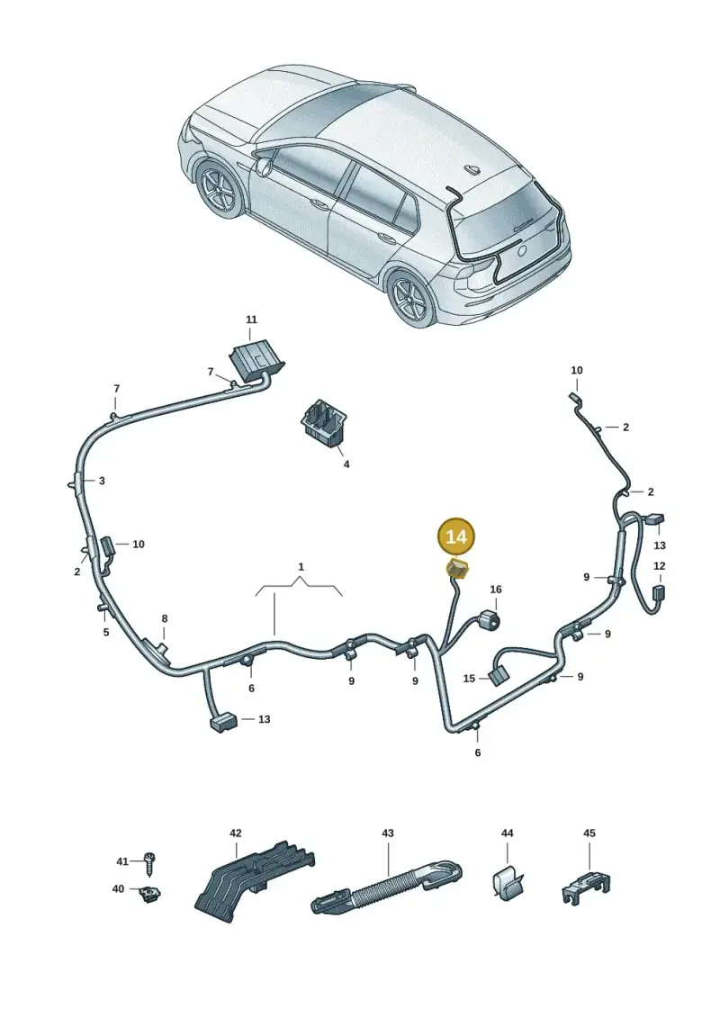 8W0971636D — Skoda Octavia (2019-2024) diagram 5h0972094, position 14