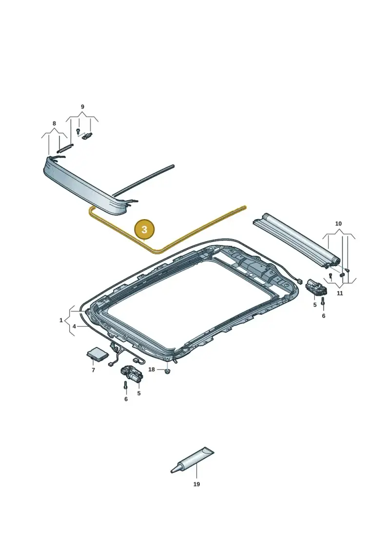 8W9877439 — Skoda Enyaq (2020-) diagram 50a877030, position 3