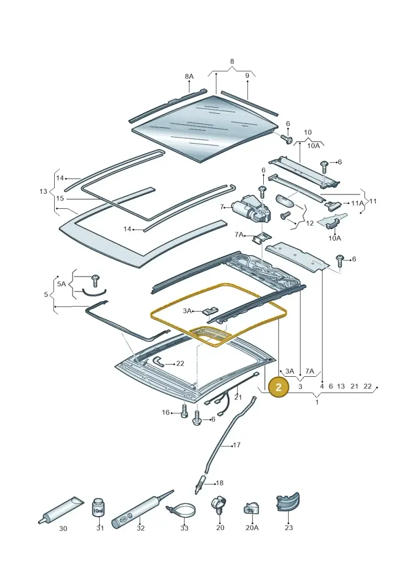8X0877439 — Skoda Octavia (2017-2020) diagram 753877100, position 2
