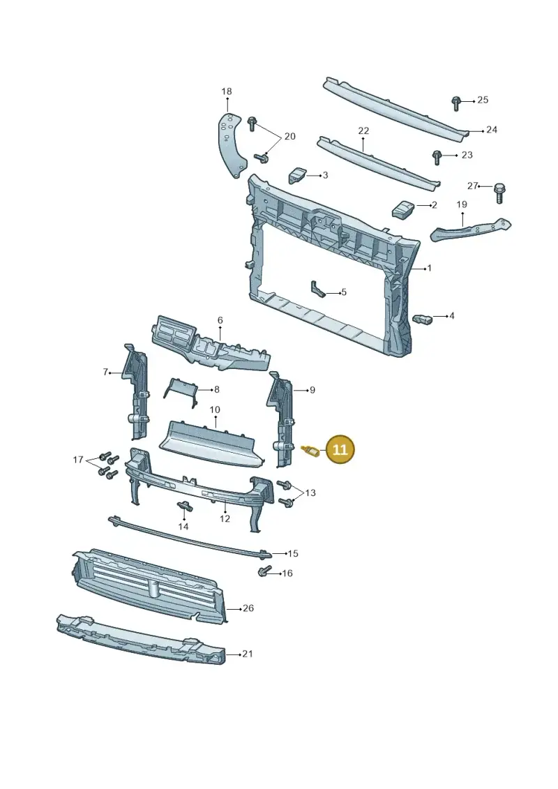 8Z0820535A — Skoda Kamiq (2019-) diagram 584805000, position 11