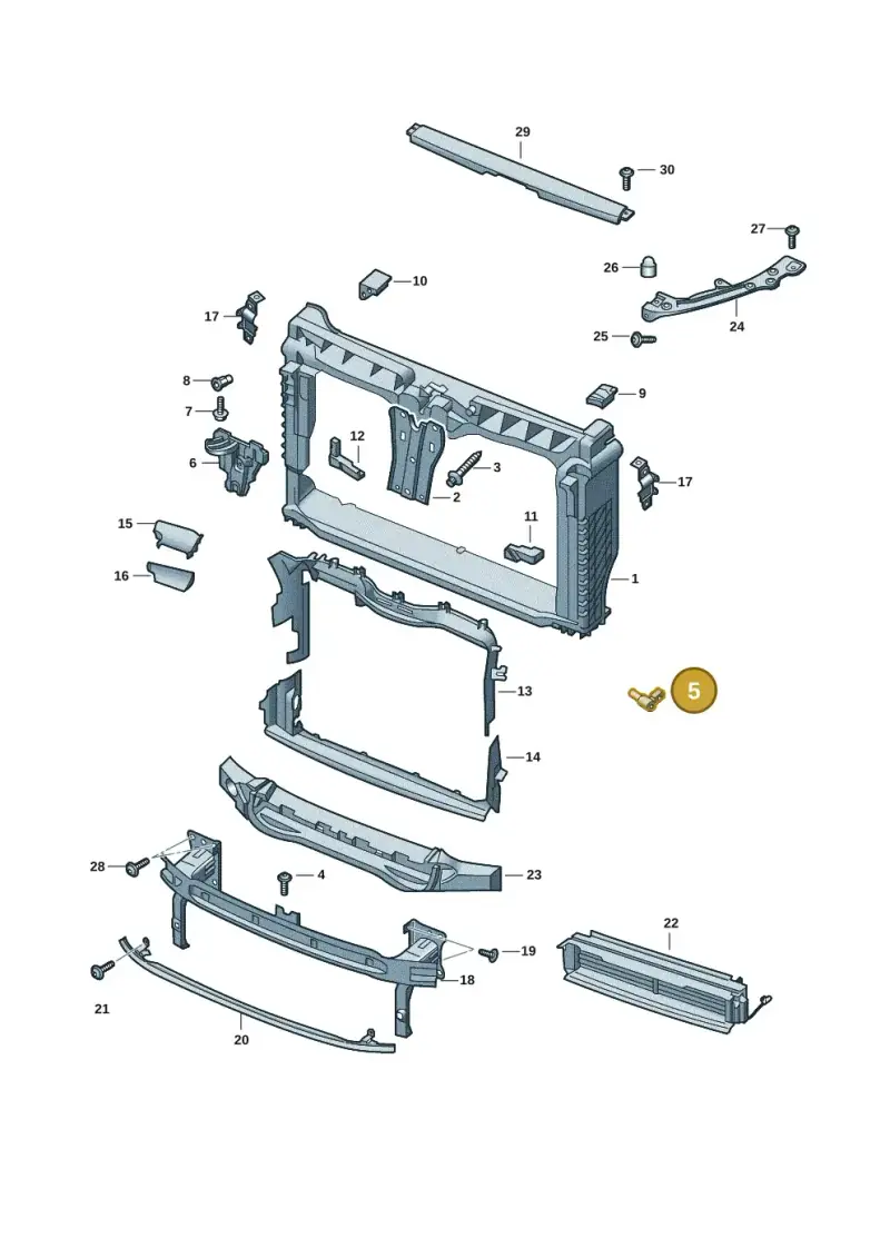 8Z0820535B — Skoda Fabia (2021-) diagram 6vn805000, position 5