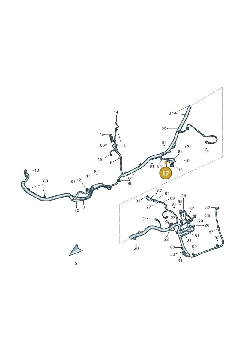 8Z0972701 — Skoda Superb (2013-2015) diagram 632971970, position 17