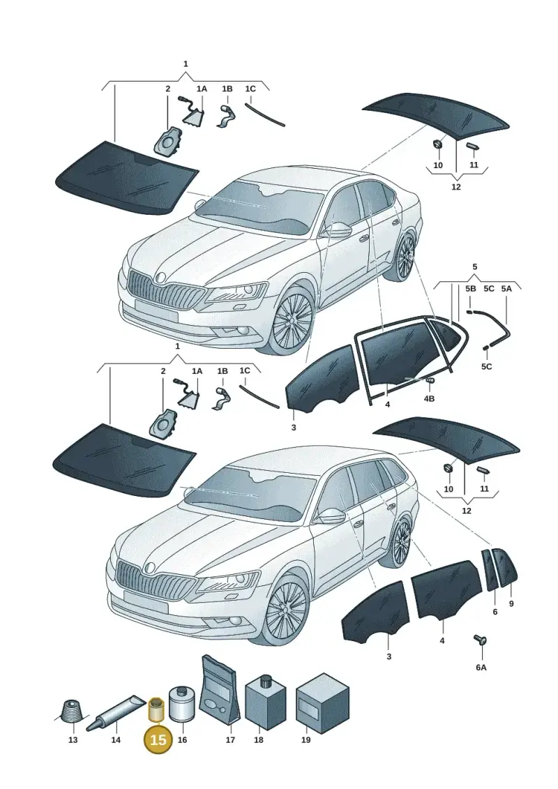 D00920002 — Skoda Superb Combi (2023-) diagram 3p0845000, position 15