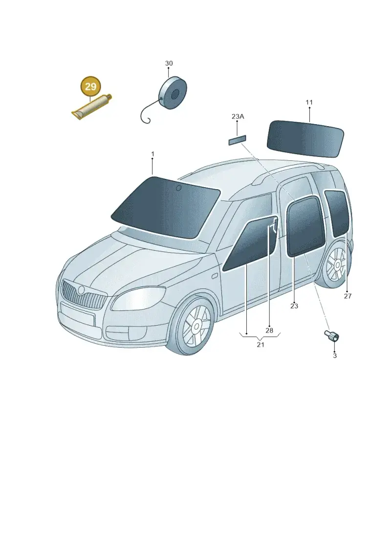 D181801A1 — Skoda Roomster (2010-2015) diagram 481845000, position 29