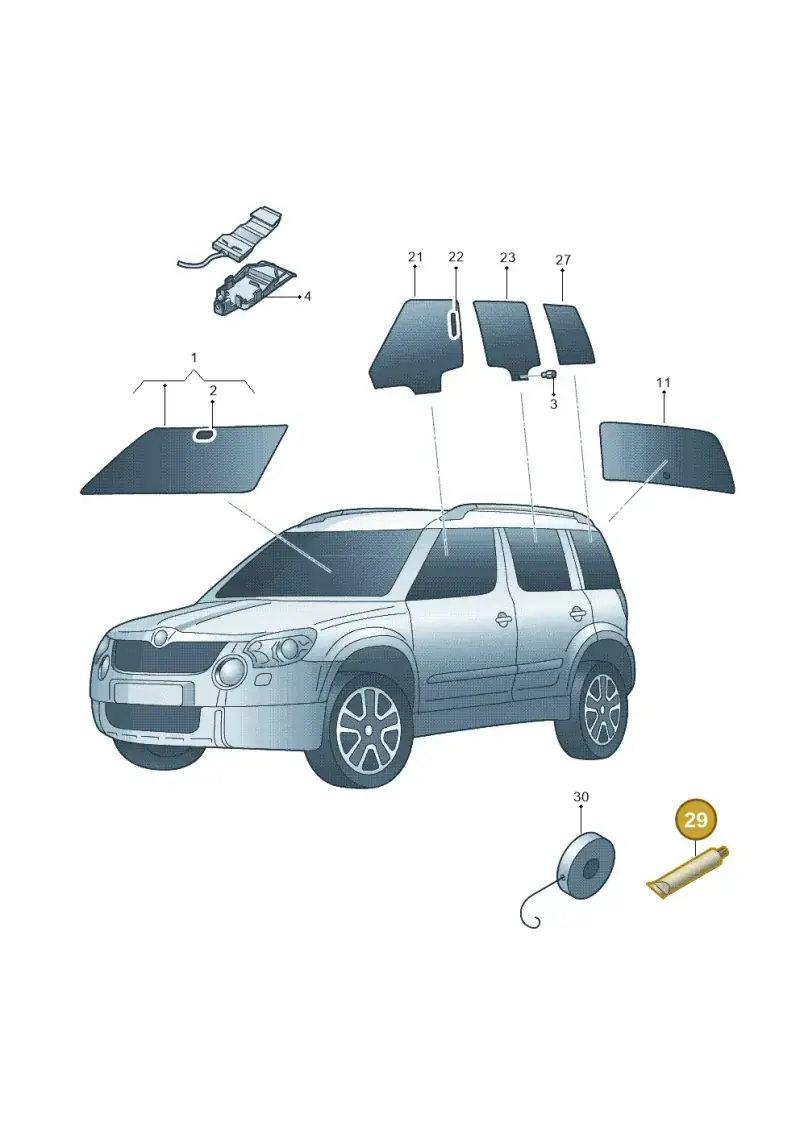 D181801A1 — Skoda Yeti (2013-2017) diagram 666845000, position 29