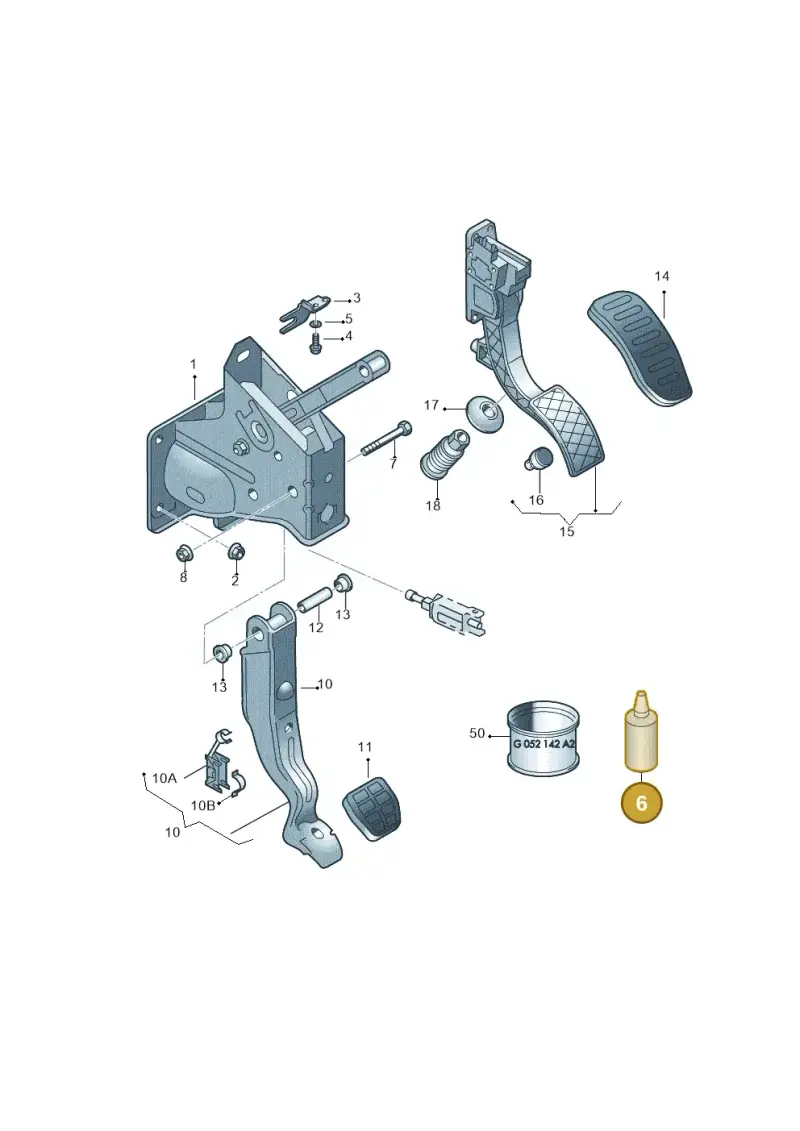 D185400A2 — Skoda Fabia Ambiente (2009-2013) diagram 225721600, position 6