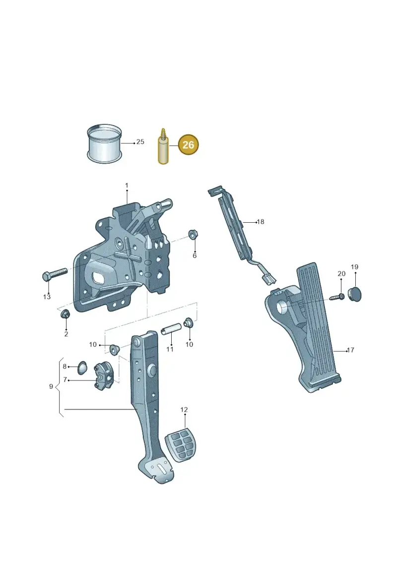 D185400A2 — Skoda Yeti (2013-2017) diagram 767721600, position 26