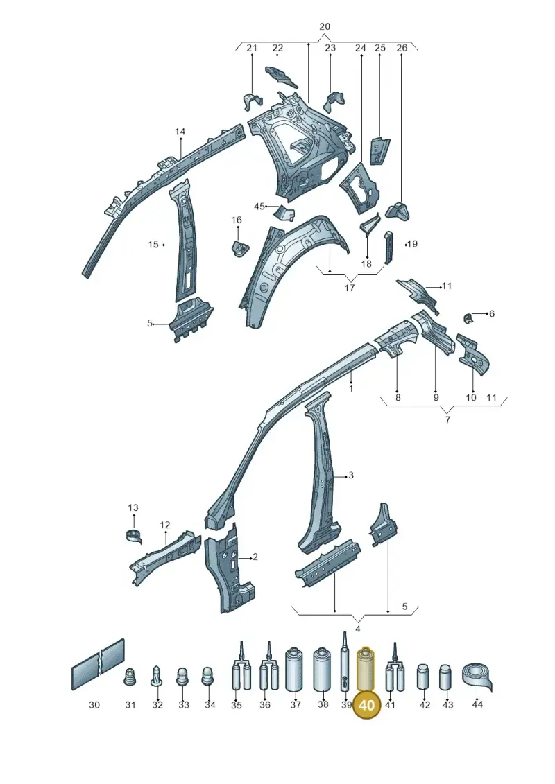 D308SP5M1 — Skoda Kodiaq (2018-2022) diagram 804809000, position 40