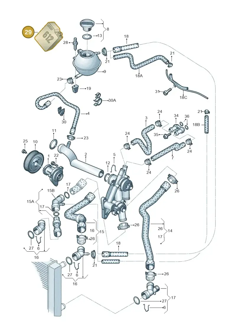 G012A8GM8 — Skoda Fabia Ambiente (2009-2013) diagram 225121220, position 29