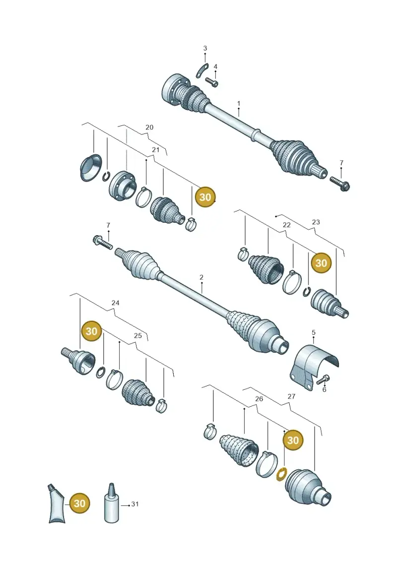 G052133A2 — Skoda Superb Combi (2023-) diagram 827407340, position 30