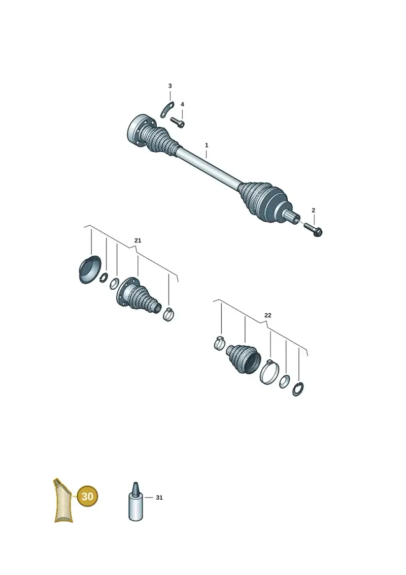 G052133A3 — Skoda Superb Combi (2023-) diagram 5h0501010, position 30