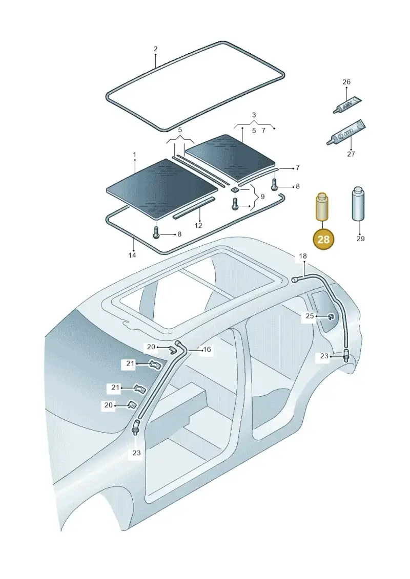 G052141A2 — Skoda Yeti (2013-2017) diagram 767877000, position 28