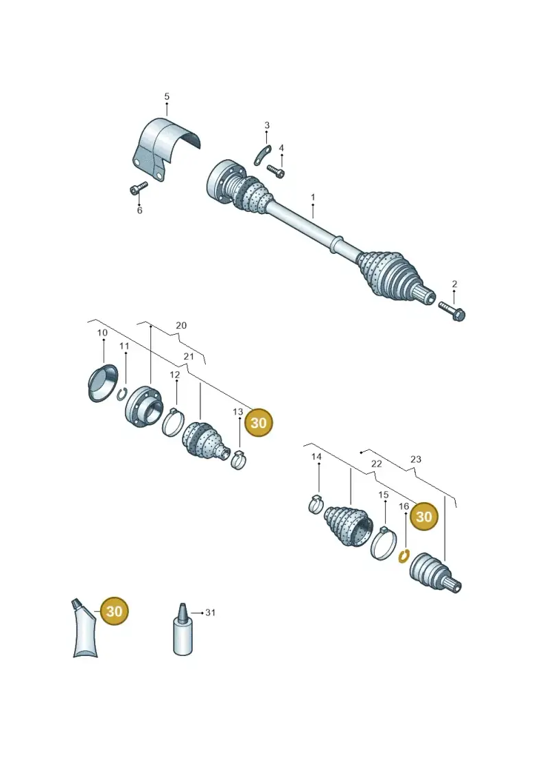 G052181A3 — Skoda Superb (2013-2015) diagram 689407250, position 30
