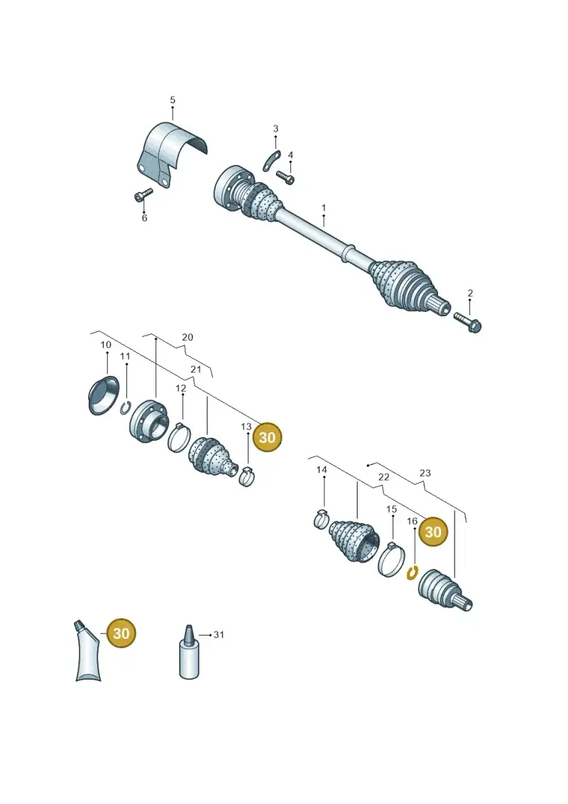 G052181A3 — Skoda Superb Combi (2015-2024) diagram 702407520, position 30