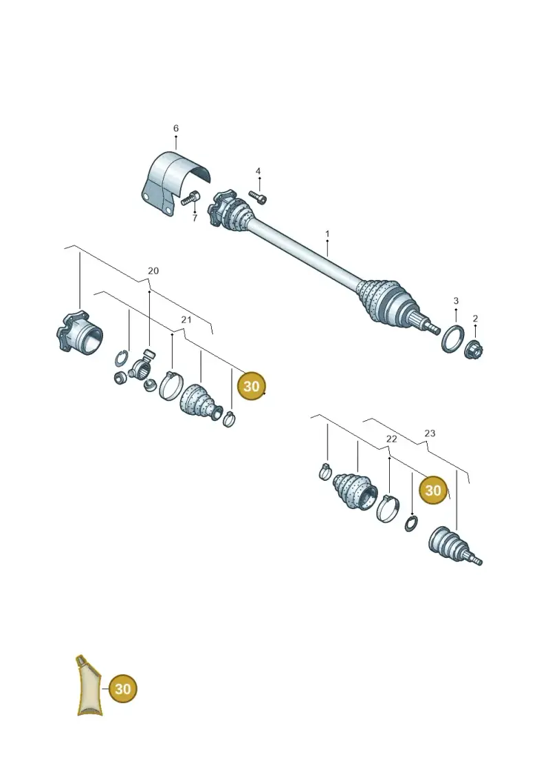 G052738A4 — Skoda Fabia (2021-) diagram 837407400, position 30