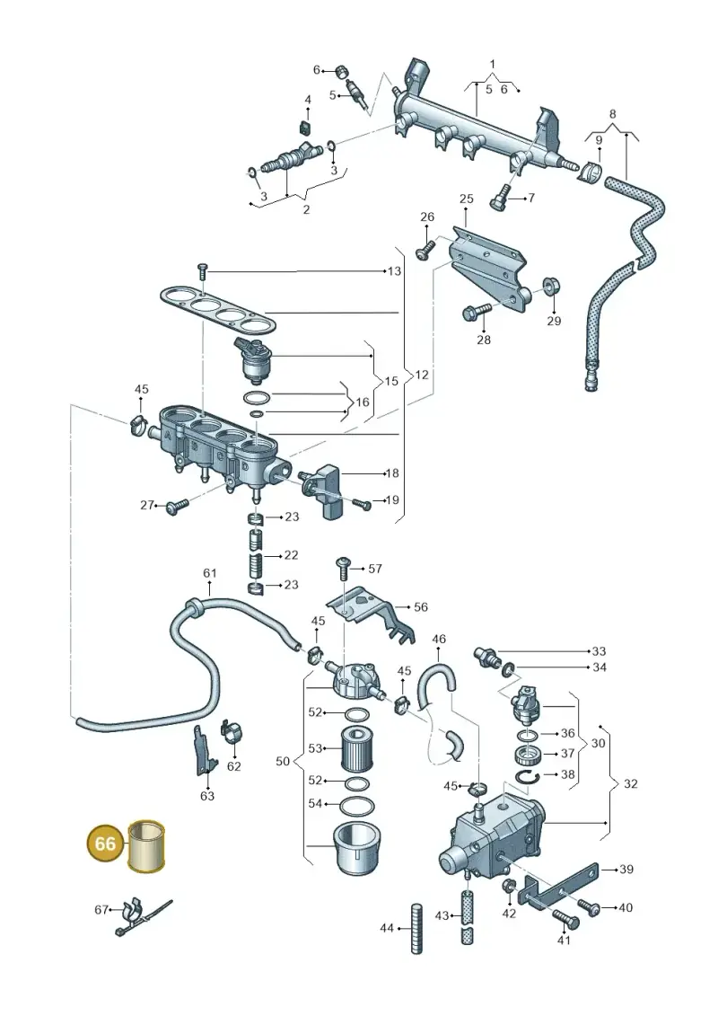 JNV133155 — Skoda Octavia ambiente (2008-2013) diagram 649133440, position 66