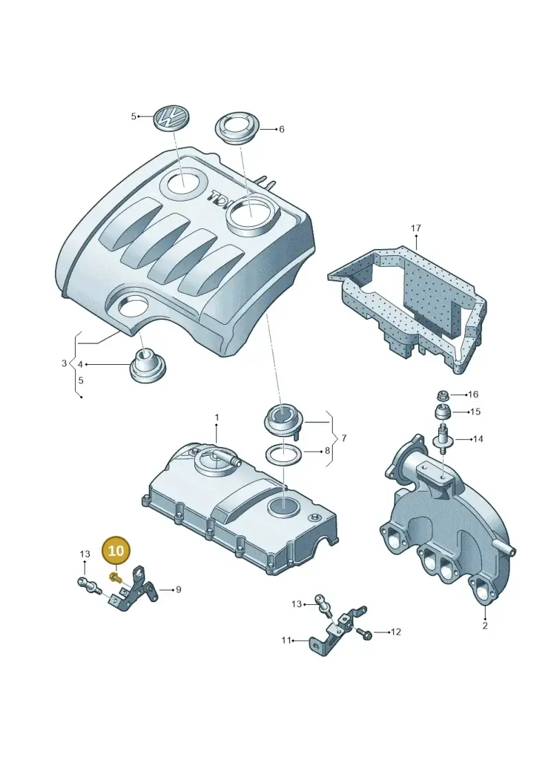 N0102336 — Skoda Superb comfort (2008-2013) diagram 409103750, position 10