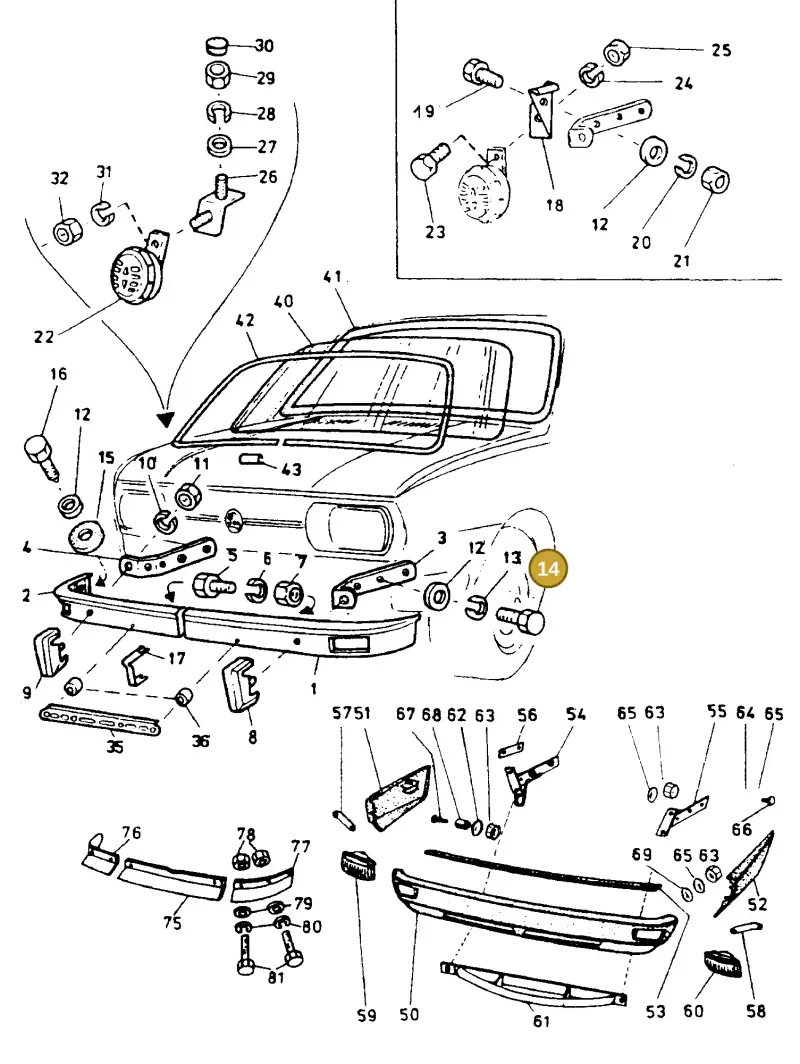 N01024041 — Skoda 105/.. (1976-1989) diagram 106613000, position 14