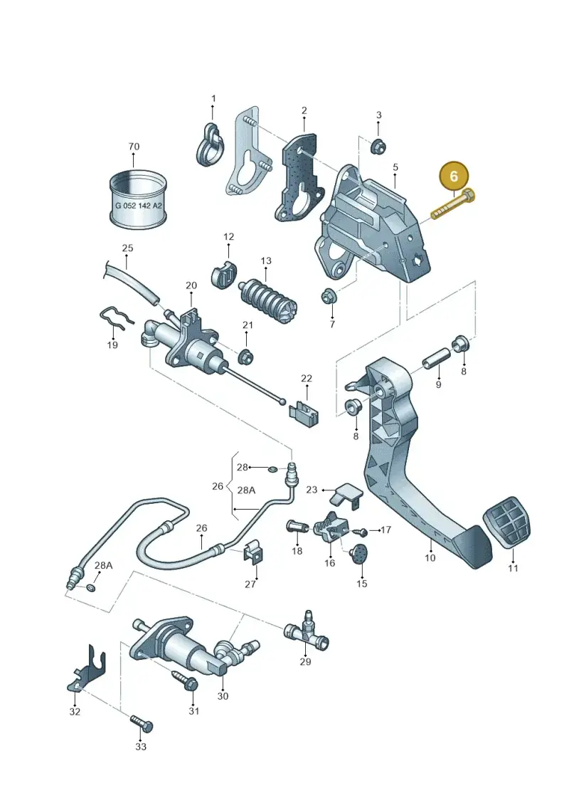 N0103691 — Skoda Fabia Jingrui (2008-2014) diagram 210721250, position 6