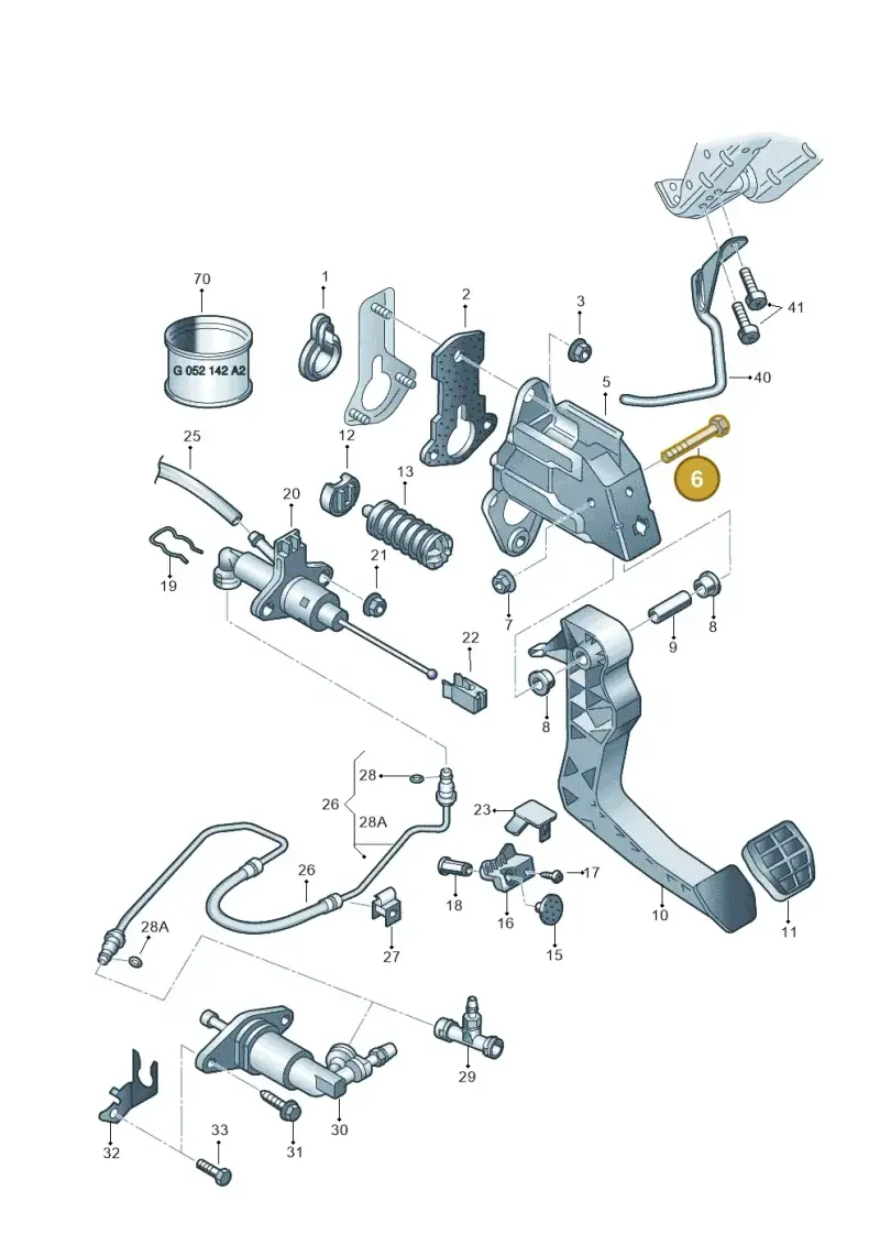 N0103691 — Skoda Fabia Ambiente (2009-2013) diagram 481721250, position 6