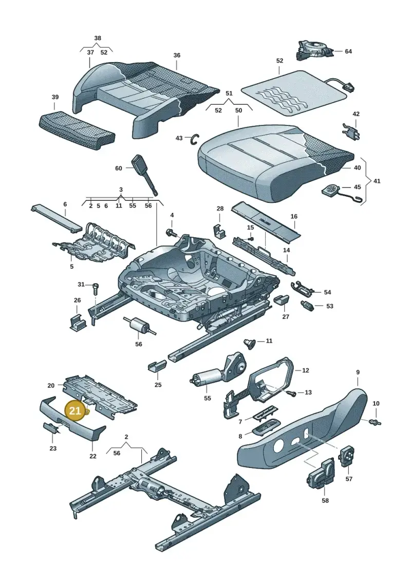 N01100518 — Skoda Kodiaq (2024-) diagram 3j0881100, position 21