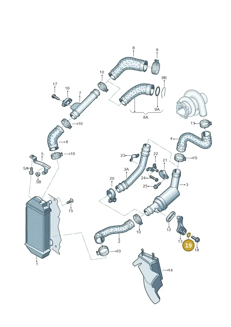 N01152423 — Skoda Fabia Ambiente (2009-2013) diagram 453145500, position 19