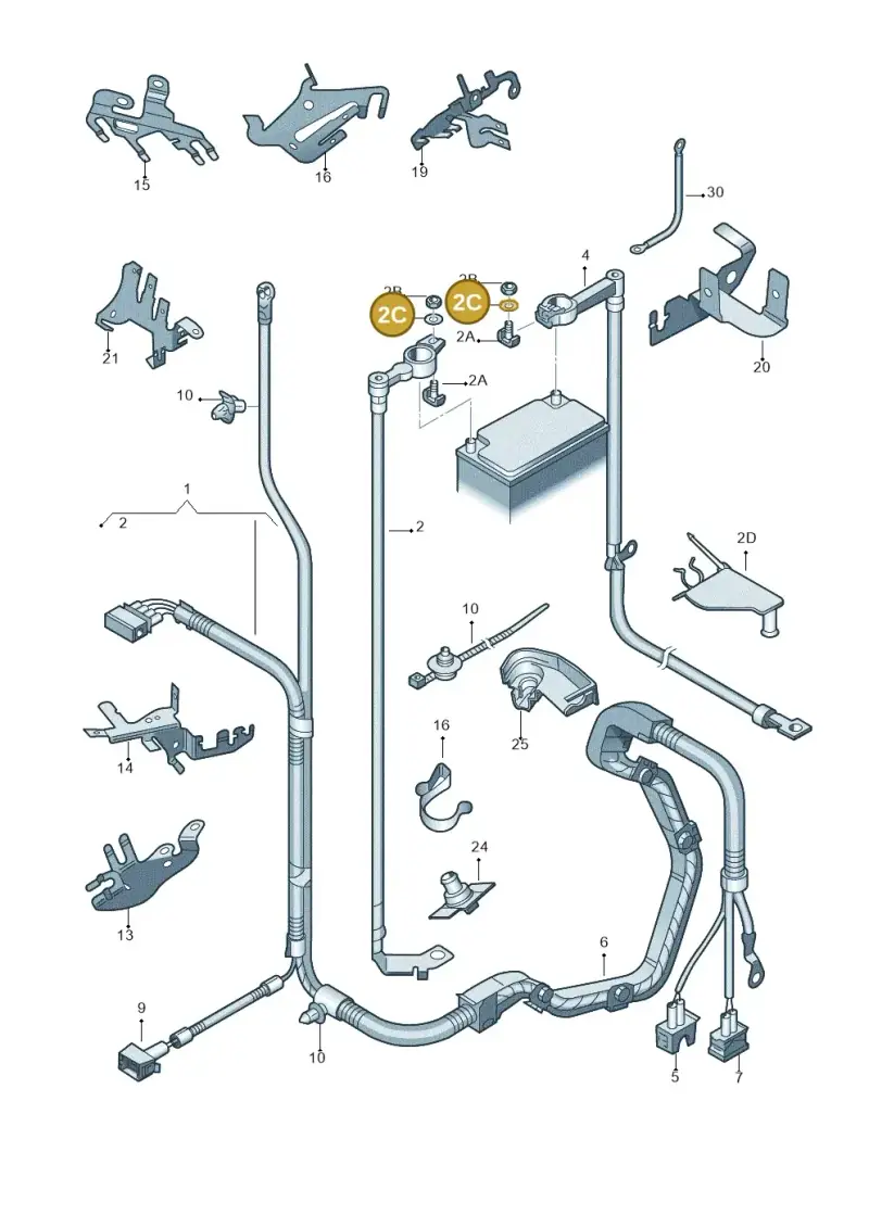 N0115578 — Skoda Roomster (2010-2015) diagram 697971650, position 2C