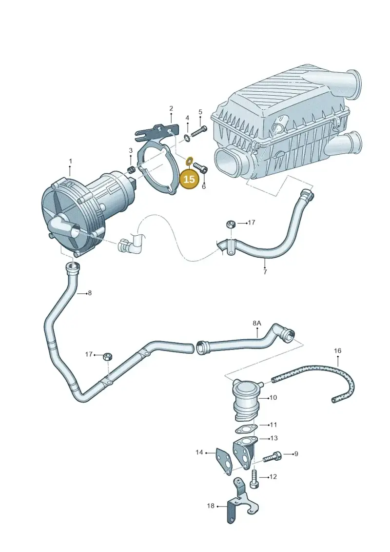 N0115609 — Skoda OCTAVIA/COMBI/4X4      01> (2000-) diagram 252131070, position 15
