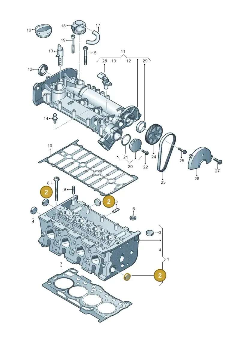 N01190111 — Skoda Octavia (2019-2024) diagram 746103410, position 2