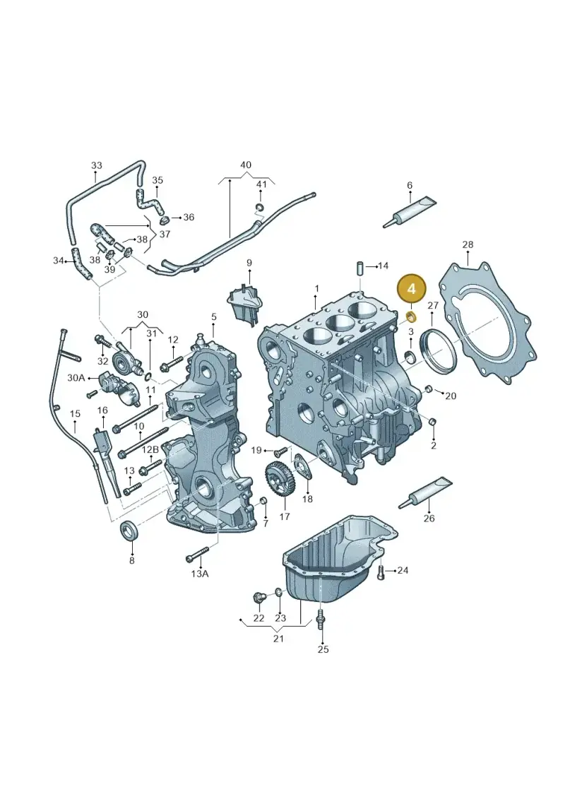 N0119017 — Skoda Fabia Scout (2010-2014) diagram 253103030, position 4