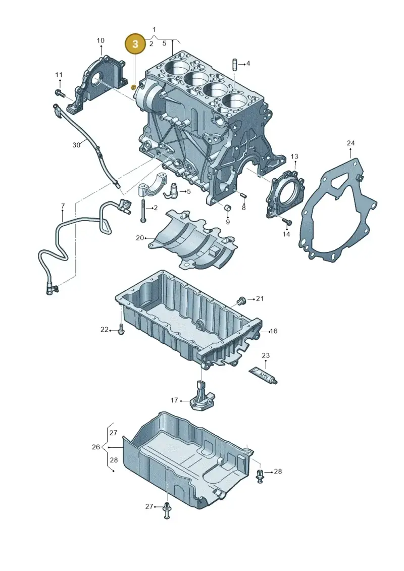 N01190710 — Skoda Kamiq (2019-) diagram 884103200, position 3
