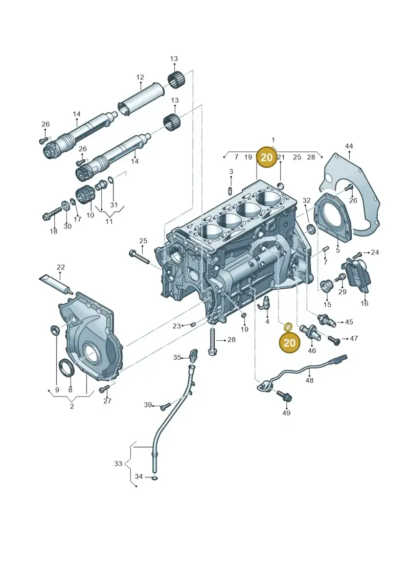 N0119194 — Skoda Octavia (2019-2024) diagram 848103120, position 20